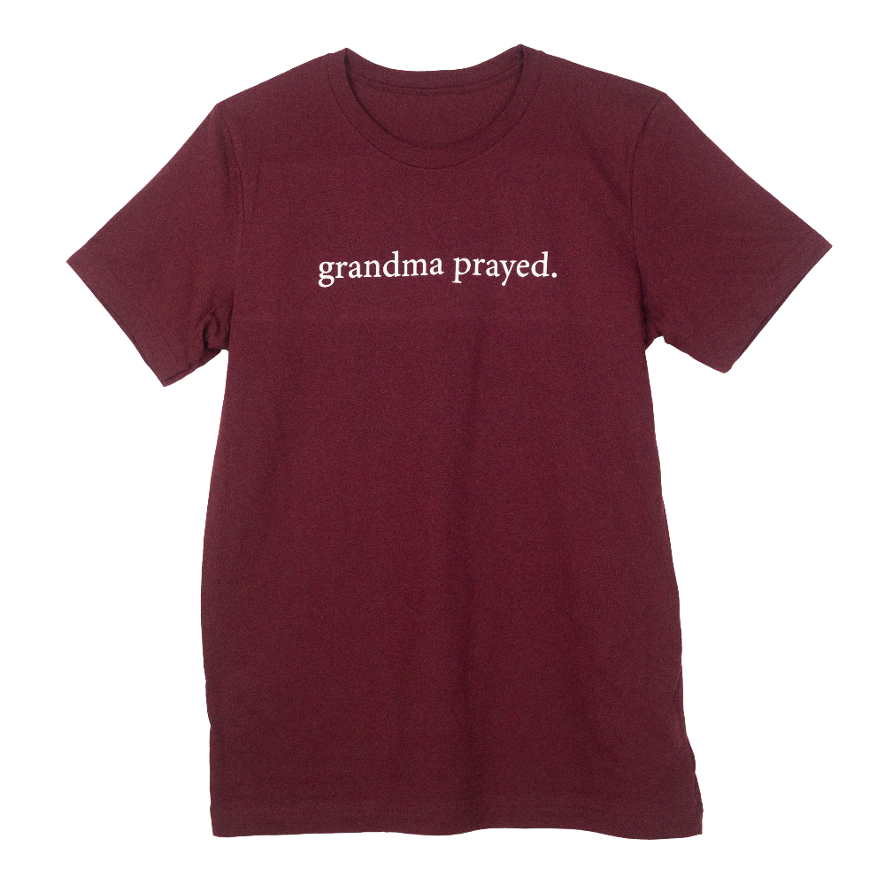 Grandma Prayed t-shirt with Short sleeves.