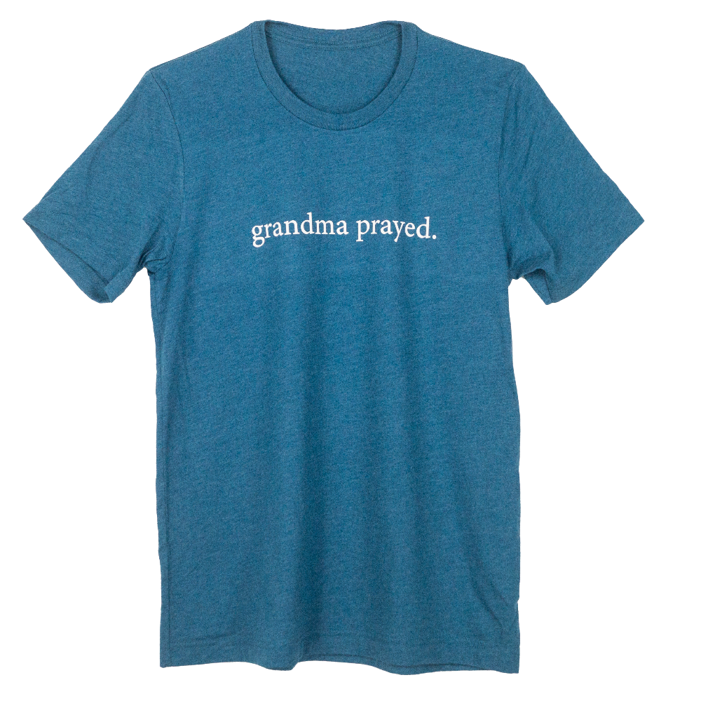 Grandma Prayed t-shirt with Short sleeves.