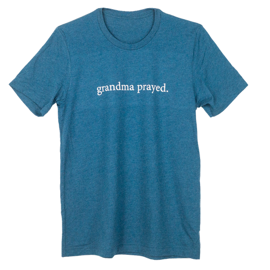Grandma Prayed t-shirt with Short sleeves.