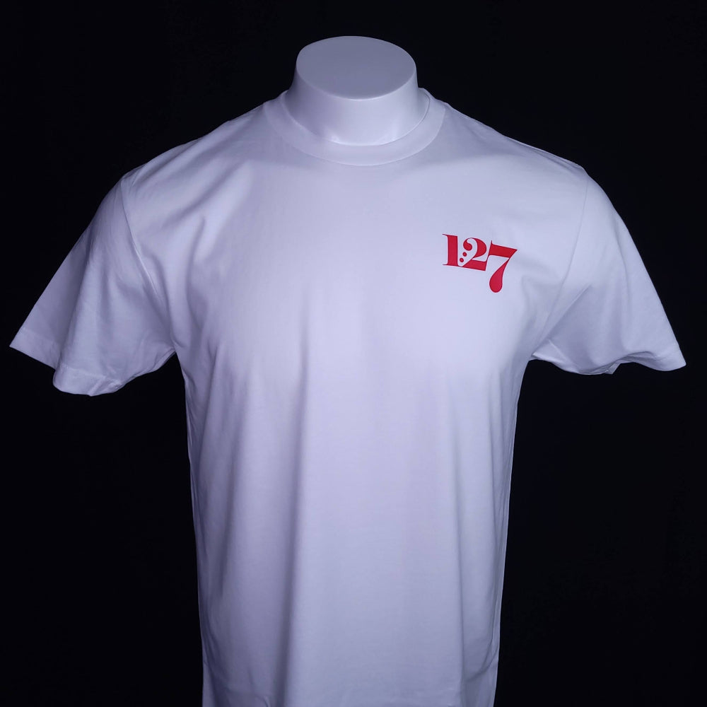 1:27 Signature . Left chest, Christian T-shirt, Made in the Image of God Shirt. 1:27 Clothing
