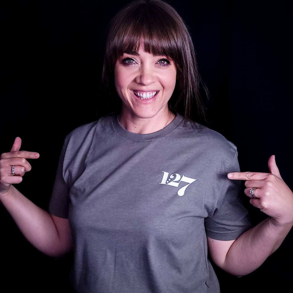 1:27 Signature . Left chest, Christian T-shirt, Made in the Image of God Shirt. 1:27 Clothing