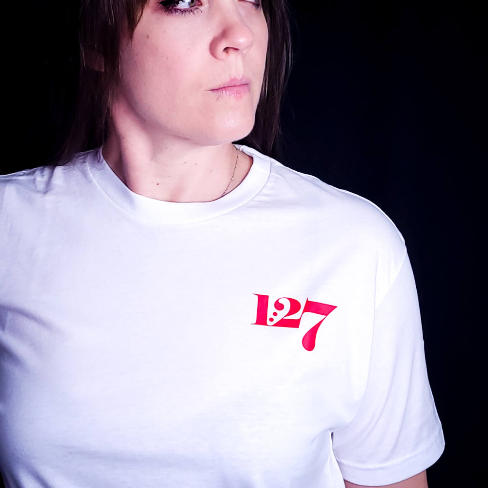 1:27 Signature . Left chest, Christian T-shirt, Made in the Image of God Shirt. 1:27 Clothing