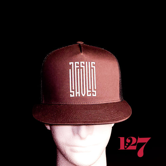 Jesus Saves Reflective Trucker Hat