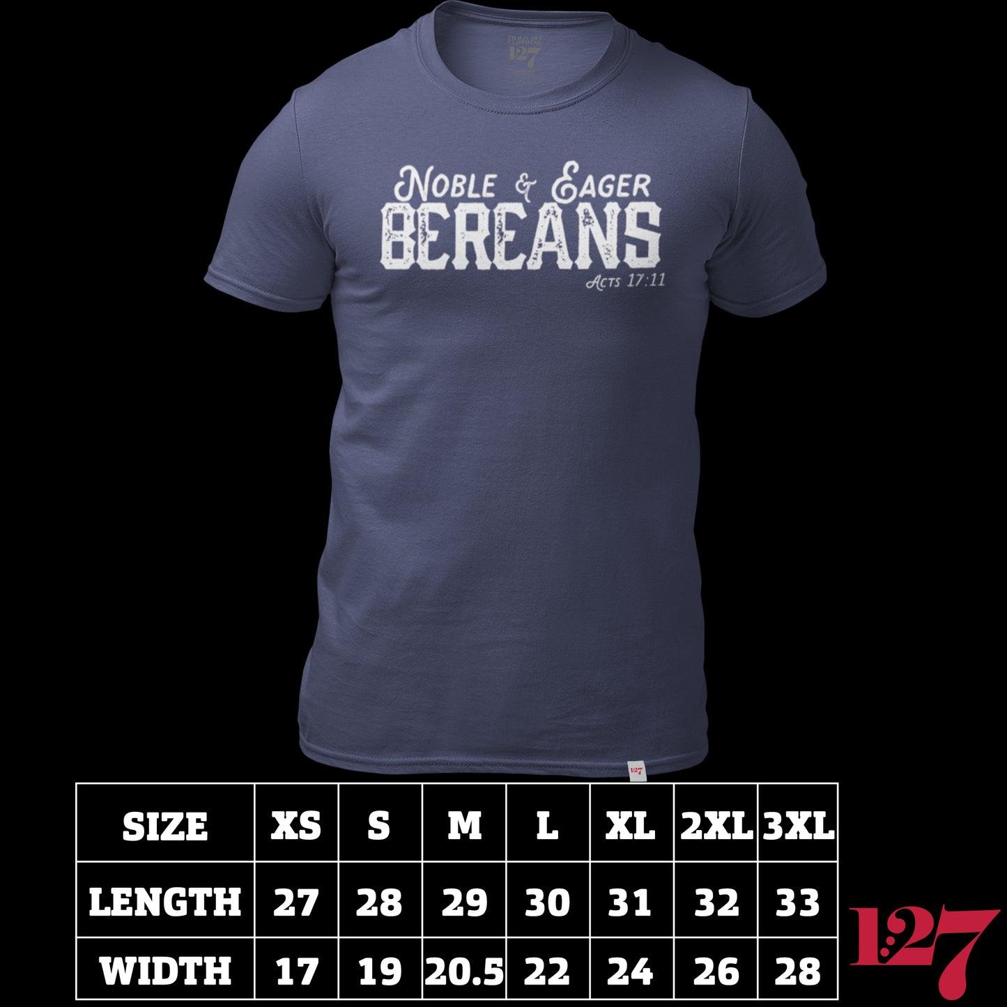 Bereans Size Chart