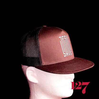 Jesus Saves Reflective Trucker Hat